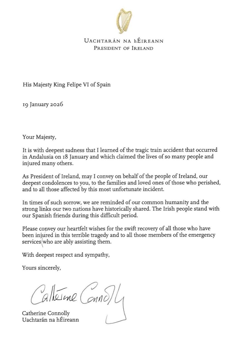 President of Ireland tweet media