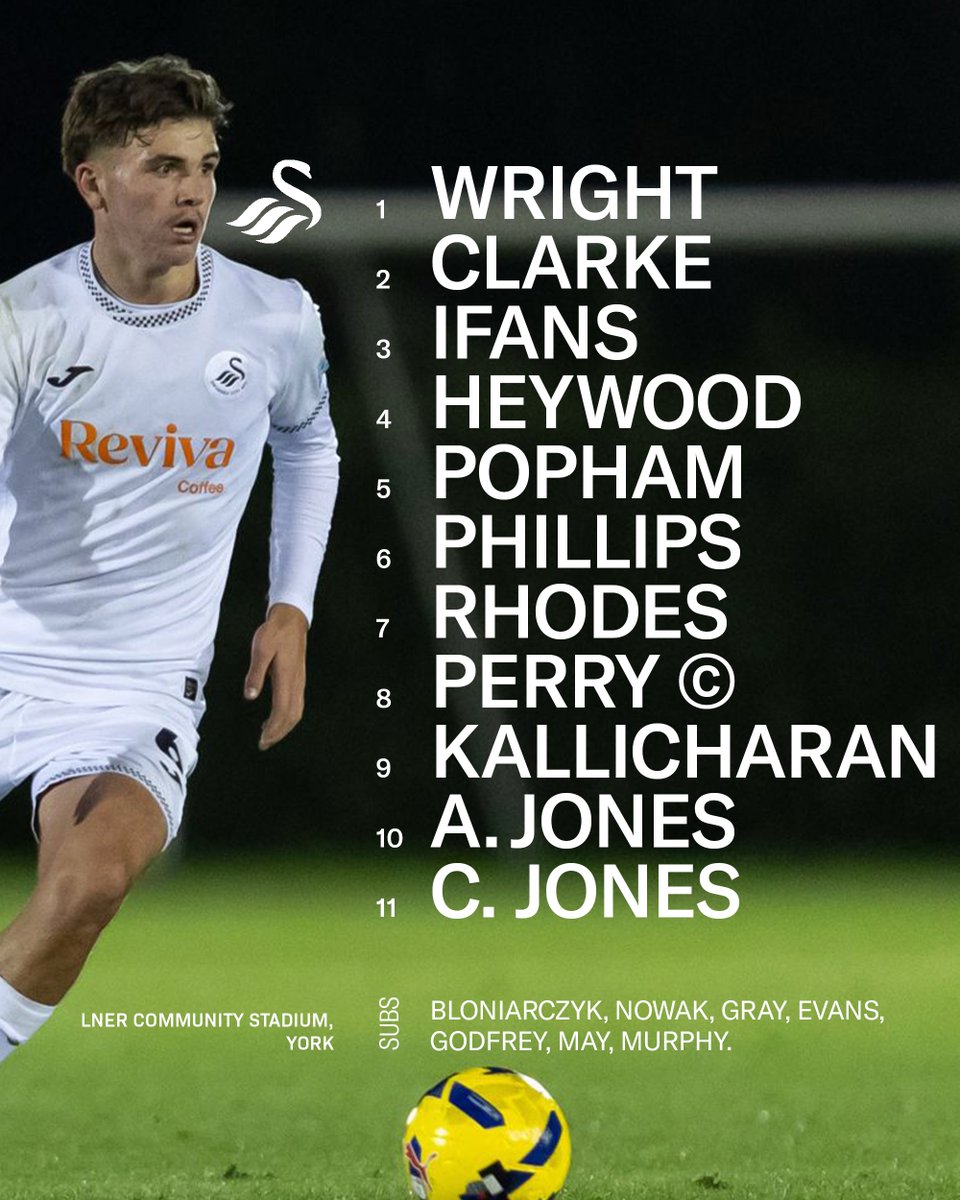 swans_academy's tweet image. Your #SwansU18s line up for this evening's #FAYouthCup fixture 🆚 @LUFCacad 🏆