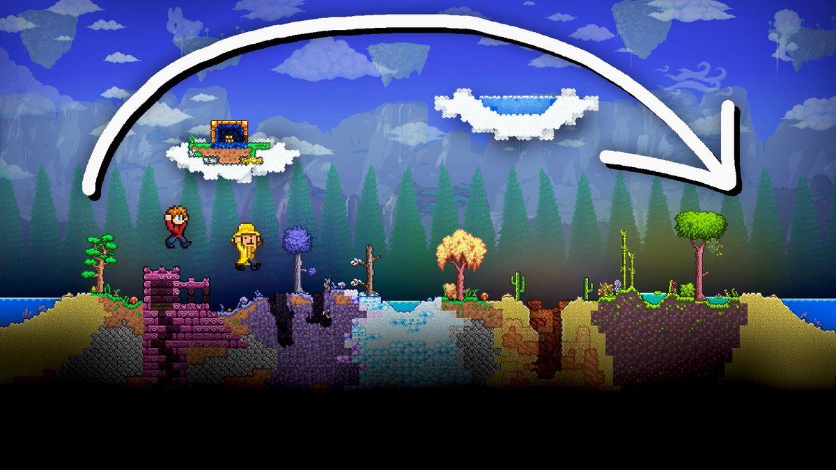 cure &amp; godises journey to cross an entire terraria world youtu.be/xQKdxRoJOK4