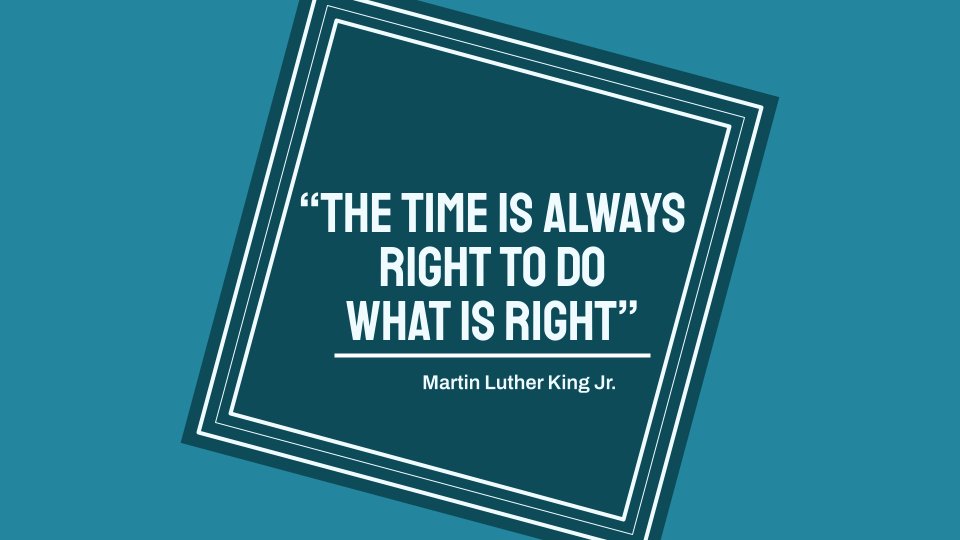 Today we join the nation in honoring the memory of Doctor Martin Luther King Jr. 

May his words be an inspiration not just on this day, but on any in which we find ourselves tested.