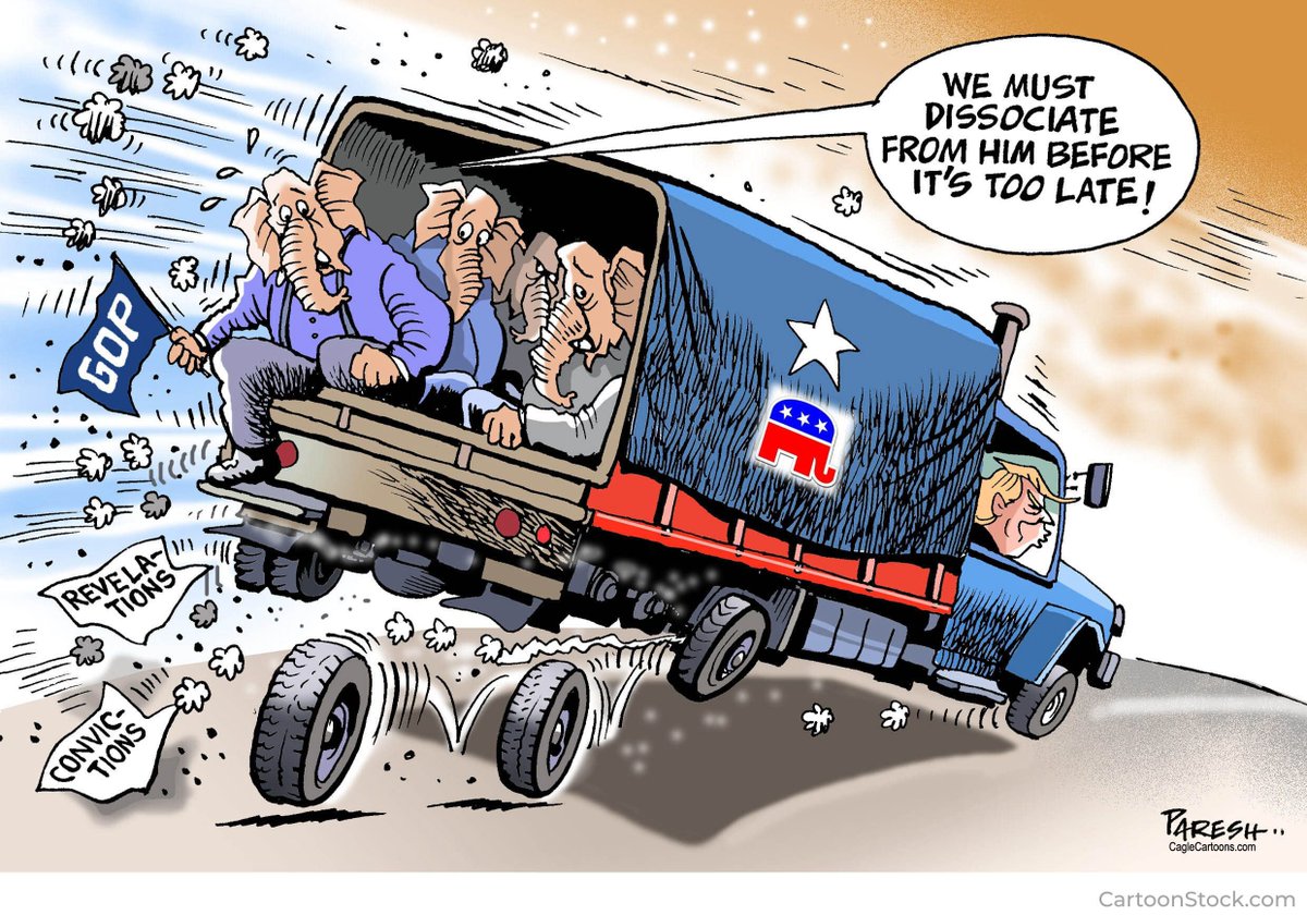 After WWII, America led the world in building a global trading order, a stable world economy, geopolitical calm and trust in our government. It’s all vanishing. So what! Only Republicans can stop Trump, but they’re still on his leash. The stench is unbearable. Read Full Article: