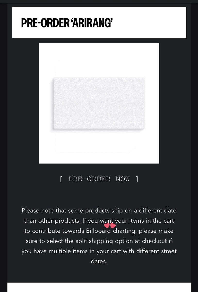 tksovers's tweet image. New email about BTS's album release and pre-ordering 👀