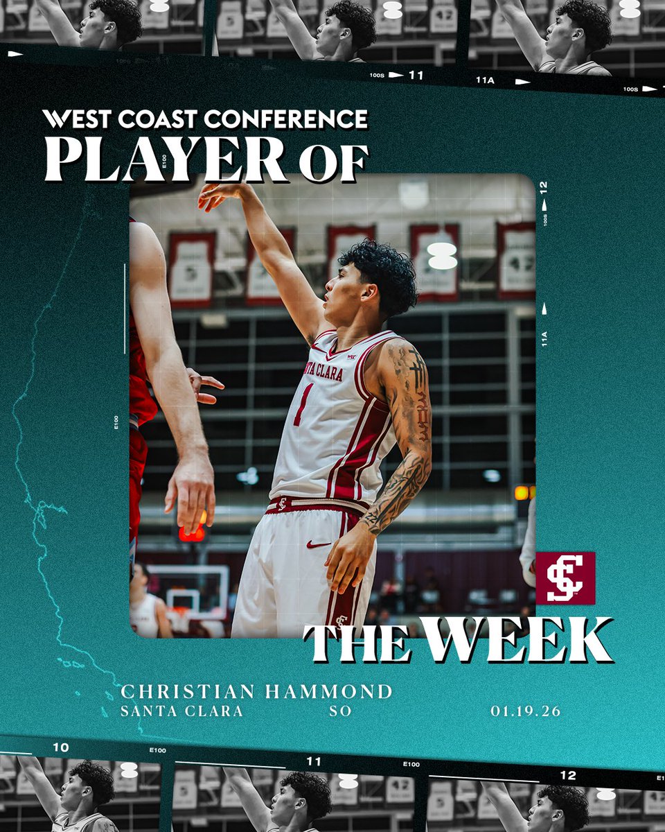WCChoops's tweet image. 🏀 𝑷𝙇𝑨𝙔𝑬𝙍𝑺 𝒐𝒇 𝒕𝒉𝒆 𝑾𝑬𝑬𝑲
Christian Hammond, @SantaClaraHoops 
Allen Graves, @SantaClaraHoops 

Congratulations on earning West Coast Conference weekly honors!

🔗 tr.ee/VINhF0
#WCChoops #WeRiseintheWest