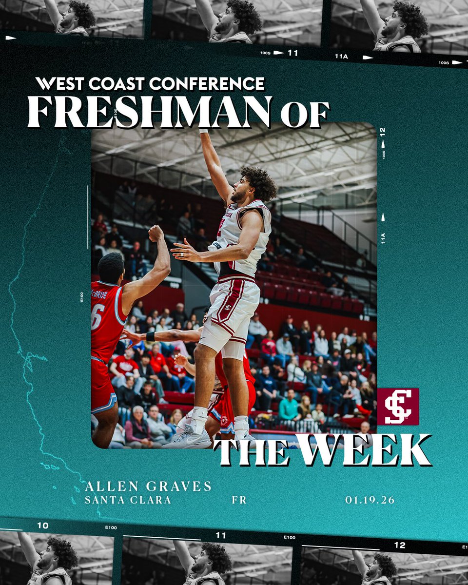 WCChoops's tweet image. 🏀 𝑷𝙇𝑨𝙔𝑬𝙍𝑺 𝒐𝒇 𝒕𝒉𝒆 𝑾𝑬𝑬𝑲
Christian Hammond, @SantaClaraHoops 
Allen Graves, @SantaClaraHoops 

Congratulations on earning West Coast Conference weekly honors!

🔗 tr.ee/VINhF0
#WCChoops #WeRiseintheWest