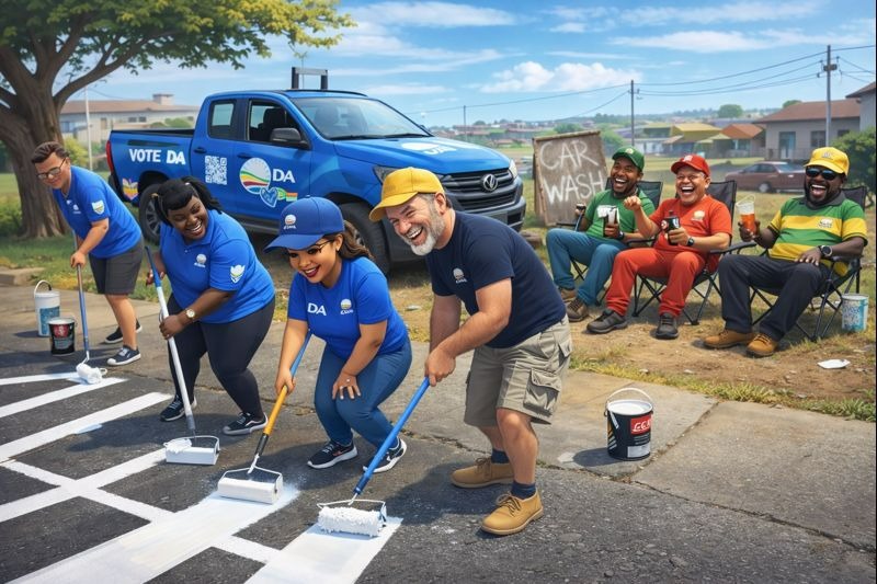 retiefnmb's tweet image. While the armchair critics perfect their scrolling thumbs and keyboard courage, we’re out here rolling up our sleeves, fixing potholes, painting speed bumps and cleaning up our communities. 💪

Go ahead and troll… We’ll be too busy getting NMB working again. #GetNMBWorkingAgain