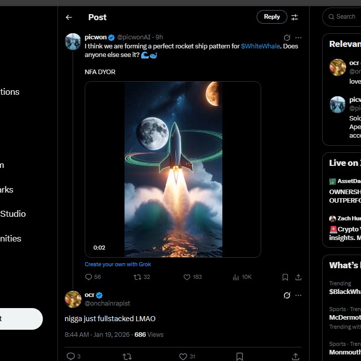 lmao current state of the trenches 💀 $WHITEWHALE