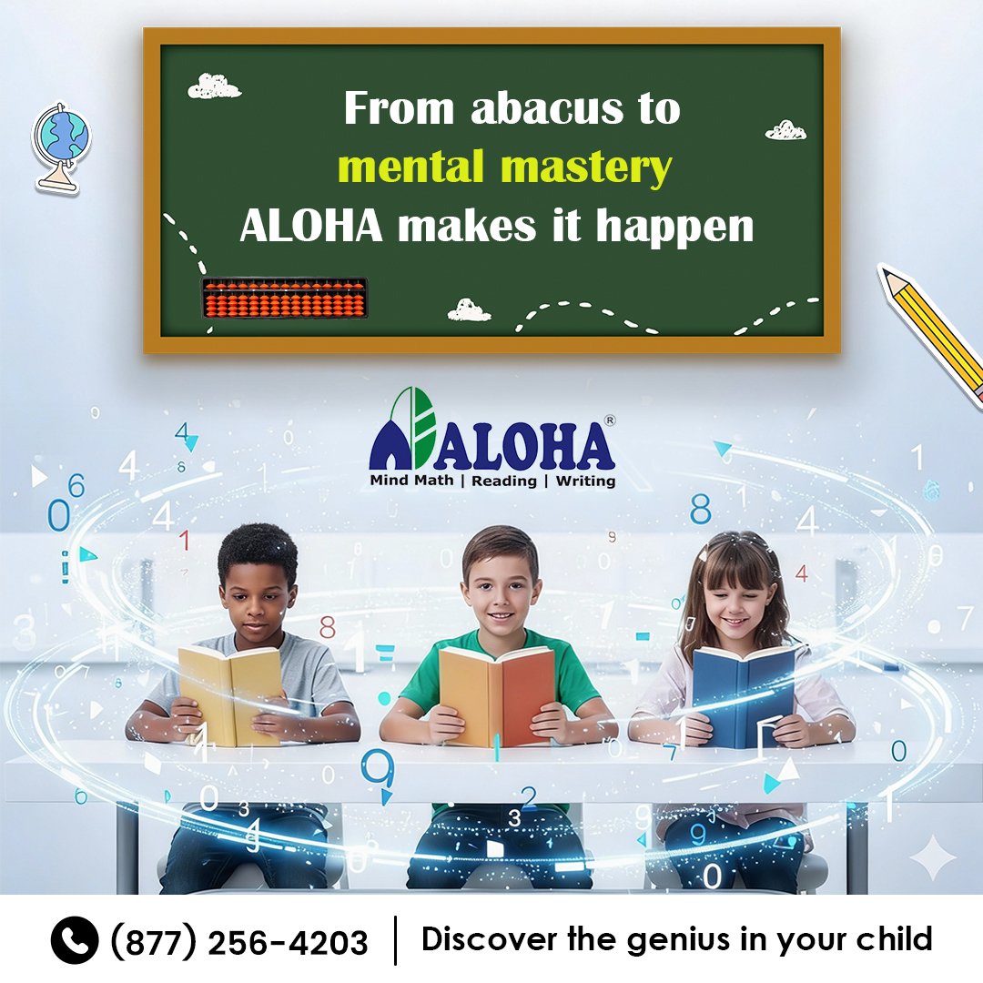 Where numbers turn into confidence and learning becomes mastery. Discover how ALOHA helps children unlock their true potential
For more information,
👉alohamindmath.com
📞(877) 256-4203
#Reading #Writing #ALOHA #MathExcellence #mathchampions #onlinemath #onlineclasses #usa