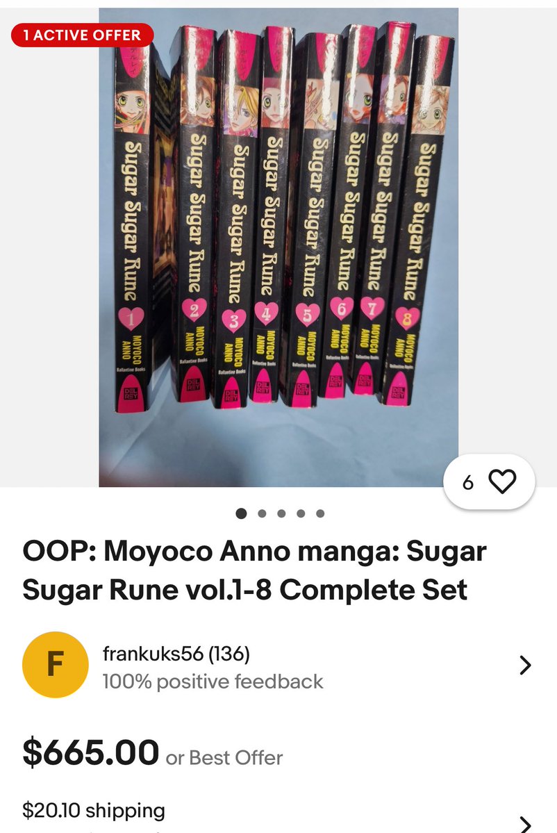 if i ever want to read my favourite magical girl manga ever again in english it’s either a scanlation or this listing on ebay.