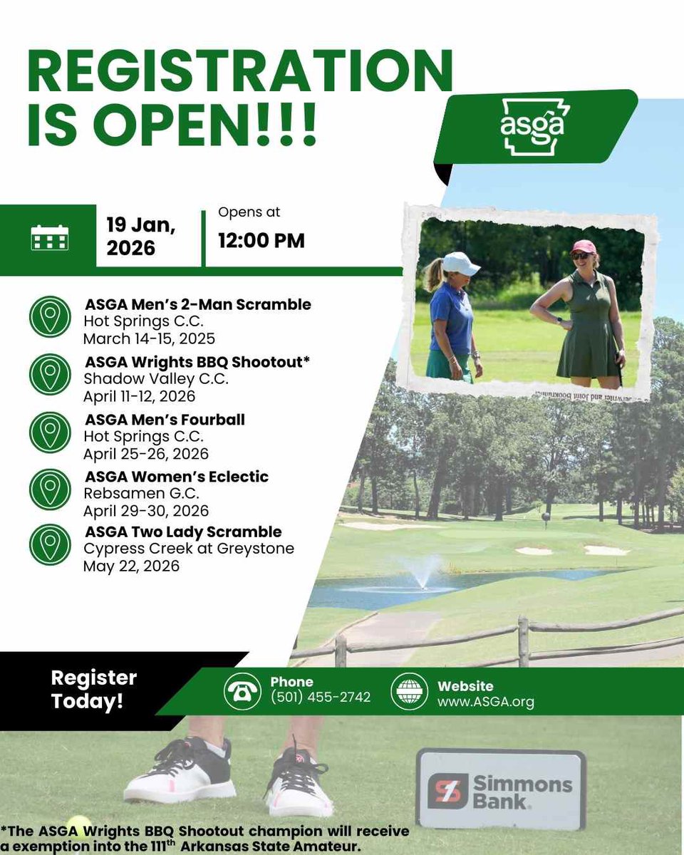 Arkansas State Golf Association tweet media