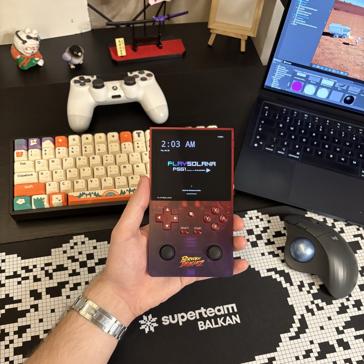 Got the <a href="/playsolana/">Play Solana | PSG1</a> PSG1 from <a href="/SuperteamBLKN/">Superteam Balkan</a> (great thanks for the support) and I love it already! 🤩

Now i will port <a href="/solroverxyz/">solrover</a> to PSG1 for Matrix Hackathon! 🚍☀️