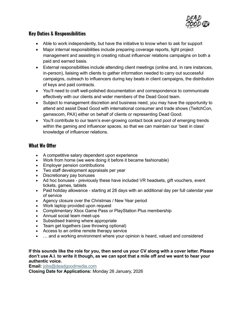 Dead Good Media tweet media