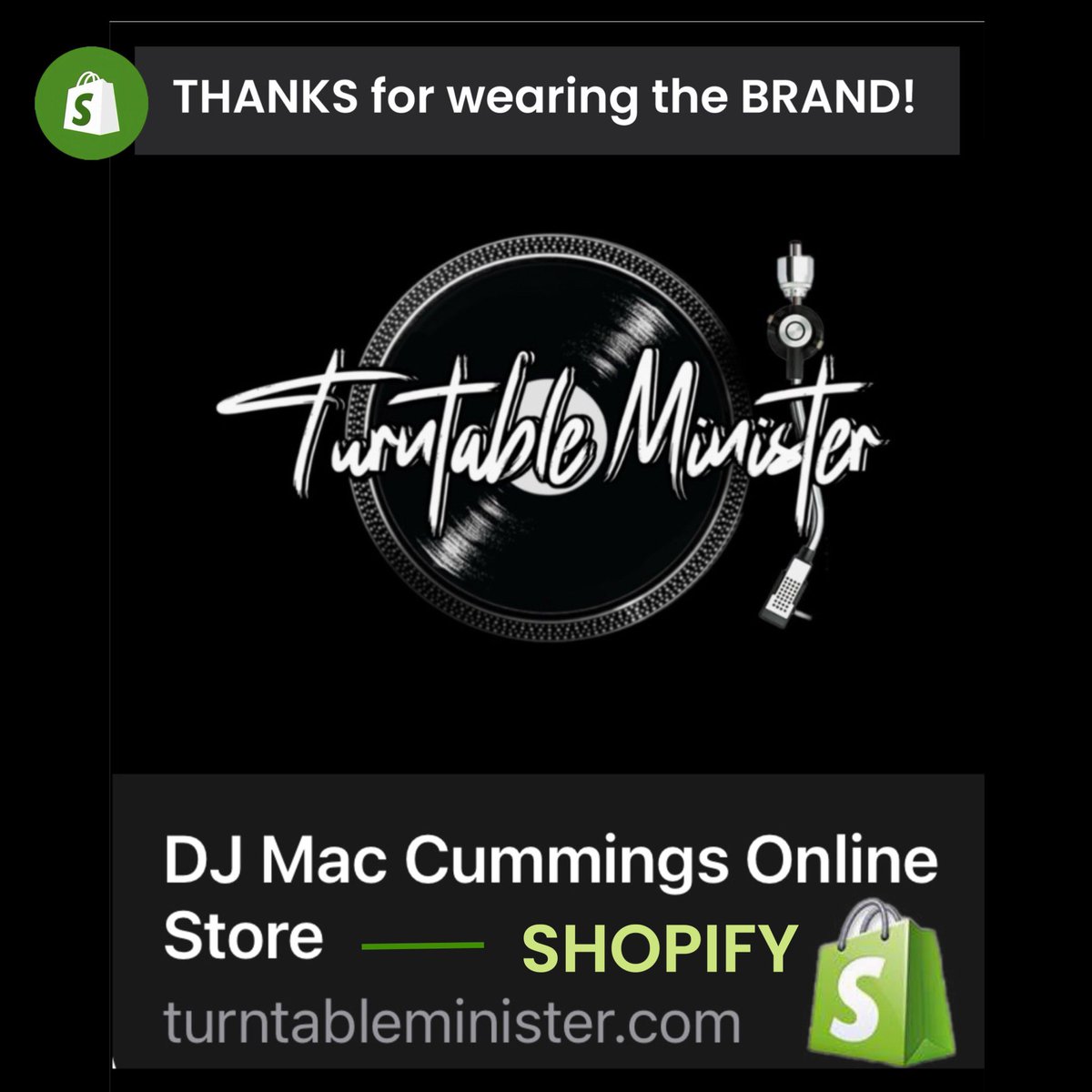 Check out the DJ Mac Cummings Online Store! 🙌🏽
Turntable Minister is more than merch—it’s faith, purpose, and Gospel culture.

👉🏽 Shop &amp; share:
🌐 turntableminister.com

Thank you for the support! ❤️🙏🏽