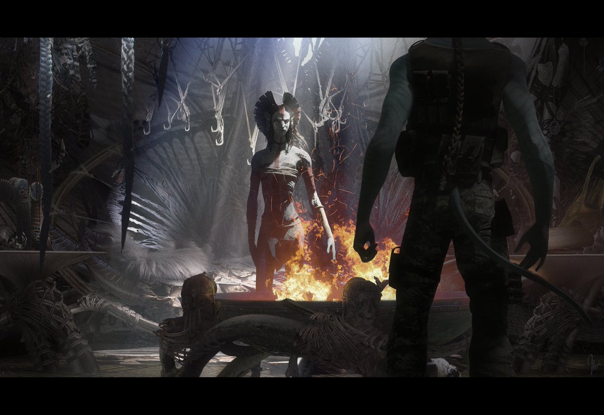 This is one of the first images I did of the inside of Varang’s Yurt. It focuses on Quaritch’s second encounter with Varang in the very heart of Ash country, which turned out to be one of my favorite scenes in the movie &amp; has made me even more of a fan of Quaritch &amp; Stephan Lang.