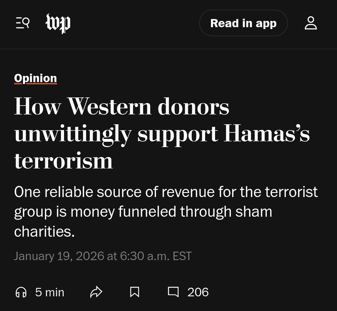 EFischberger's tweet photo. The U.S. Treasury estimated that, by early 2024, Hamas was receiving “as much as $10 million a month through such donations” https://t.co/ZpEd1CV7Yq