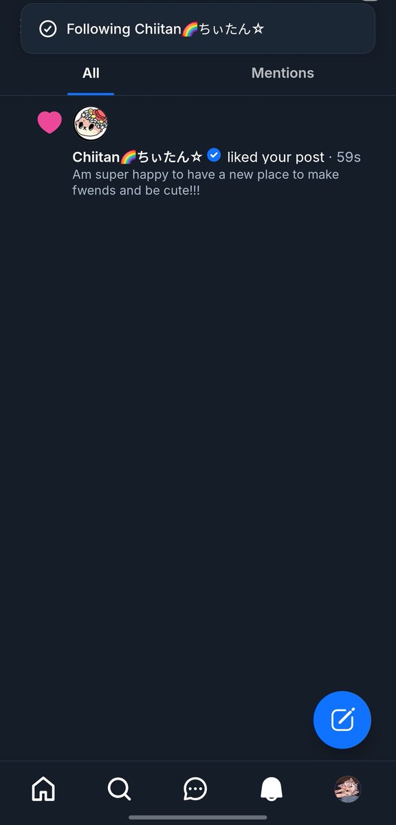 chiitan i love u but why are u interacting with me, i post my stinky butt on there 😭😭😭😭😭😭