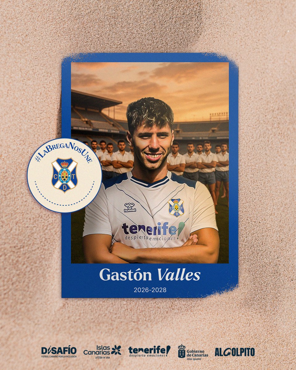 🤝 Gastón Valles, fichaje ofensivo para el #CDTenerife ⚪️🔵

💻 clubdeportivotenerife.es/noticias/gasto…

#BienvenidoGastónValles #GastónVallesBlanquiazul #LaBregaNosUne #DISAFÍO #AlGolpito
