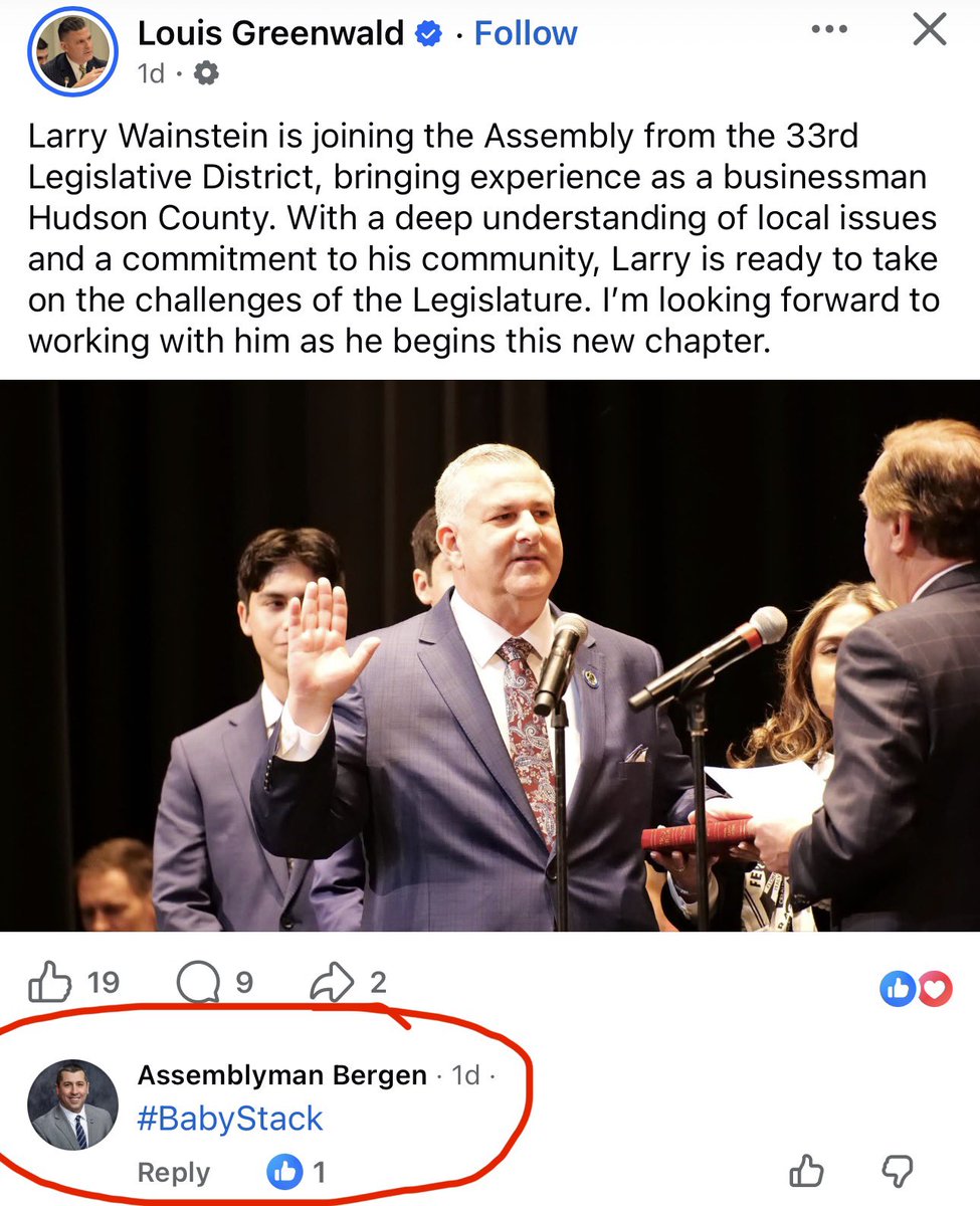 MayorMusto201's tweet photo. Even other assemblymen are opening their eyes to the BS. Larry won’t be respected as an individual but a puppet to stack. #babystack @brianstacknj @njassemblydems @NJAssemblyGOP @NJSenateGOP @NJSenDems https://t.co/R2XVq5QTno