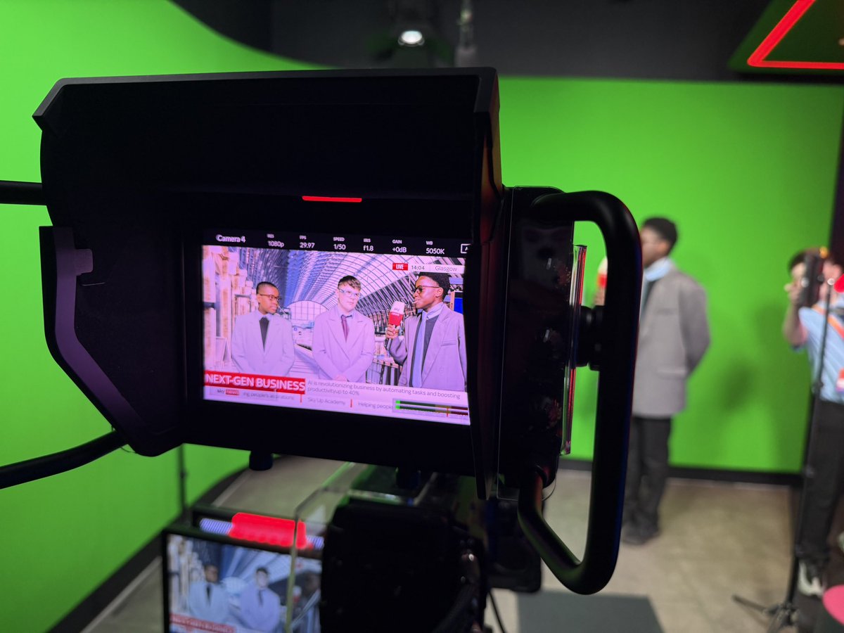 BusEdJPA's tweet photo. 🎥 Our S2 pupils @johnpaulacademy had a great afternoon at the Sky Academy. Each group worked in different studios to create a news report on the impact of technology in business. Outstanding work! Preview below ⬇️ https://t.co/WN0FvGhm42