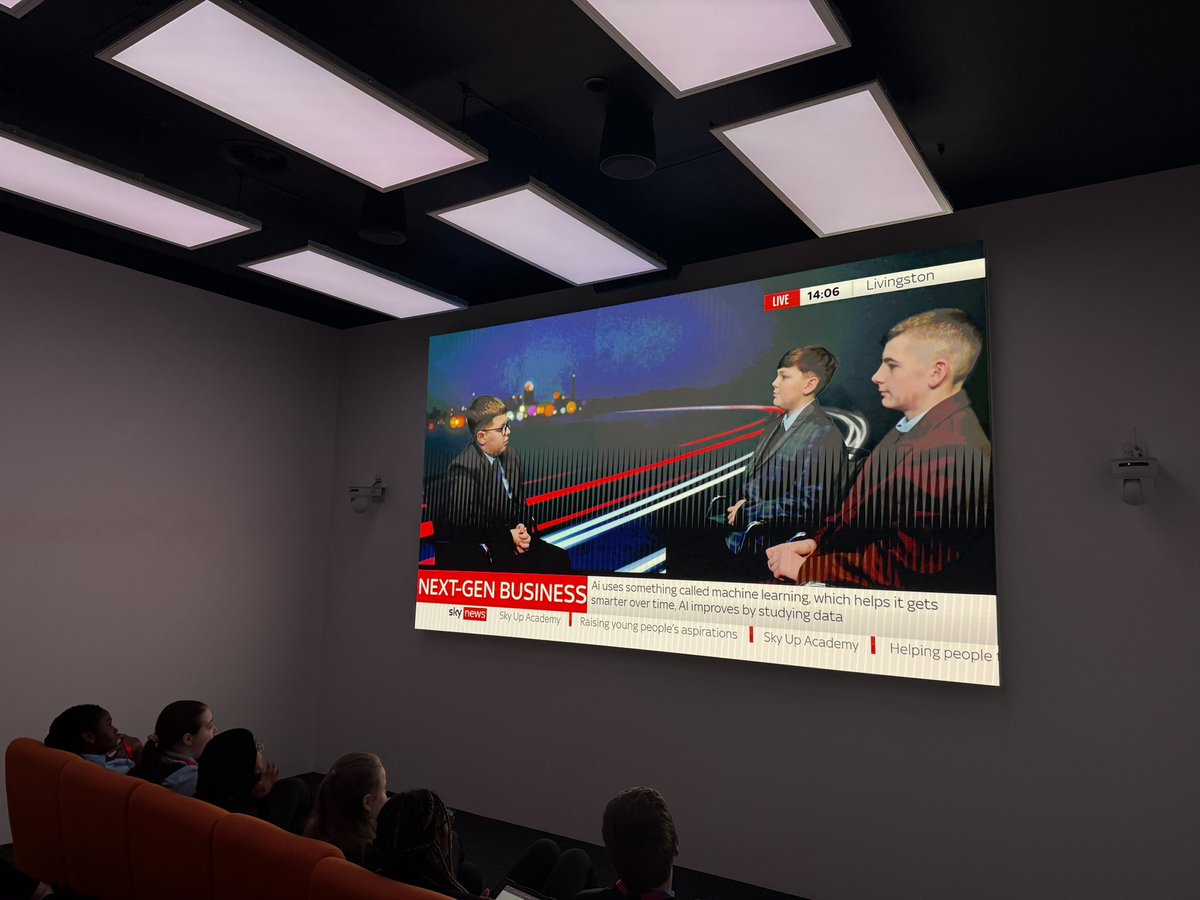 🎥 Our S2 pupils <a href="/johnpaulacademy/">John Paul Academy</a> had a great afternoon at the Sky Academy. Each group worked in different studios to create a news report on the impact of technology in business. Outstanding work! Preview below ⬇️