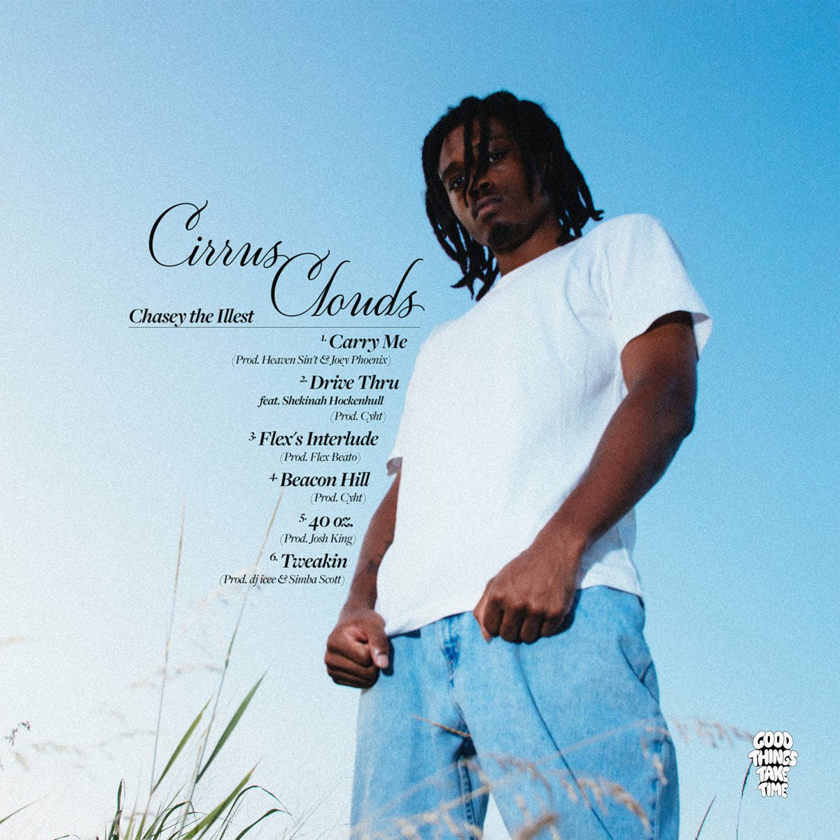 Cirrus Clouds

An EP written and performed by Chasey The Illest

Out Now💡

shorturl.at/v2aUv

Front and back cover by Collin Preston
Back cover edited by <a href="/TylerBlankCQCX/">Tyler Blank</a>