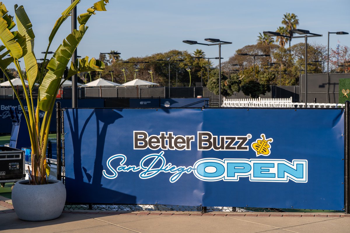 ☕🎾 ANNOUNCEMENT: Better Buzz Coffee Roasters is officially back as Title Sponsor of the Better Buzz Coffee San Diego Open for the second year in a row!

One week out from world-class tennis returning to Barnes Tennis Center.