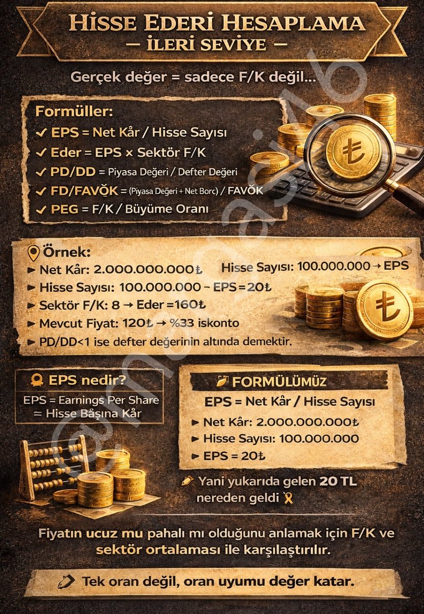 #hisse ederi hesaplama ⏬