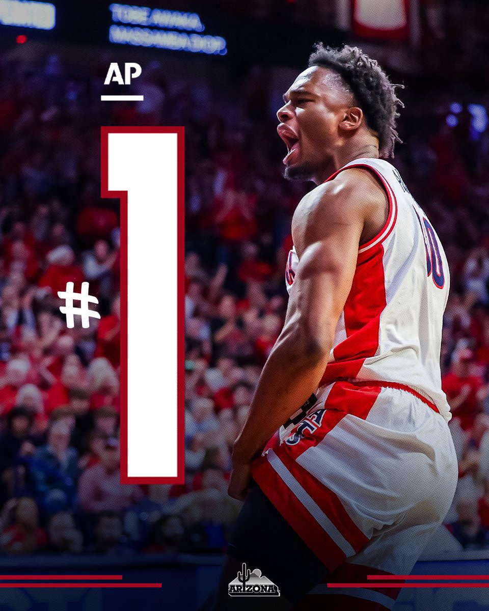 ArizonaMBB's tweet image. Unanimous 1️⃣
