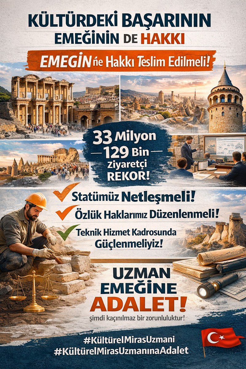 #KulturelMirasUzmani 
#KulturelMirasUzmaninaAdalet 
<a href="/BatuhanMUMCU/">Dr. Batuhan Mumcu</a> 
<a href="/kulturhaksengm/">KÜLTÜR HAK-SEN GENEL MERKEZİ</a> 
<a href="/ayhancivi/">Ayhan Çivi</a>
<a href="/aauyumazz/">Ali UYUMAZ</a> 
<a href="/sasmaz52403/">Kültürel Miras Uzmanı</a> 
<a href="/memur/">gülşah akıllıoğlu</a>
<a href="/arkeolognet/">Arkeolog.net</a>