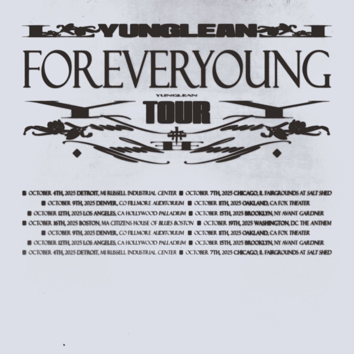 yung lean tour poster