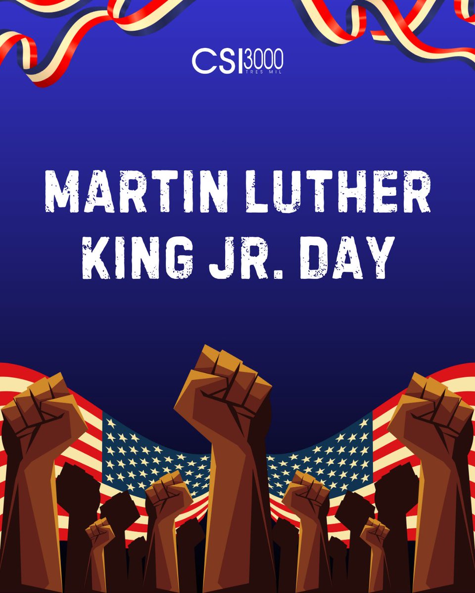 CSI_3000's tweet photo. Martin Luther King Jr. reminds us that progress begins with a dream and continues through action. In times of division and uncertainty, his words motivate us to continue to choose respect, empathy, and forward movement. https://t.co/lSncS7mmeQ