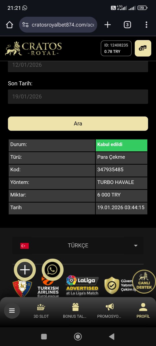 Kralsın cratosroyalbet