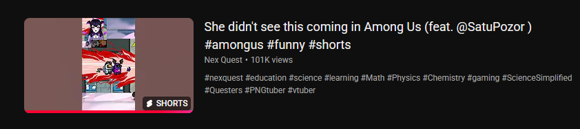 SaturnPozor's tweet photo. imagine your friend posting a clip of u playing AmongUs and it getting 101k views. its closest i've ever been to being "popular" and its also of me making a moan sound. universe is trying to tell me smth- subscribe to my ASMR gf roleplay channel ig (jk) https://t.co/bNnPnyemBt