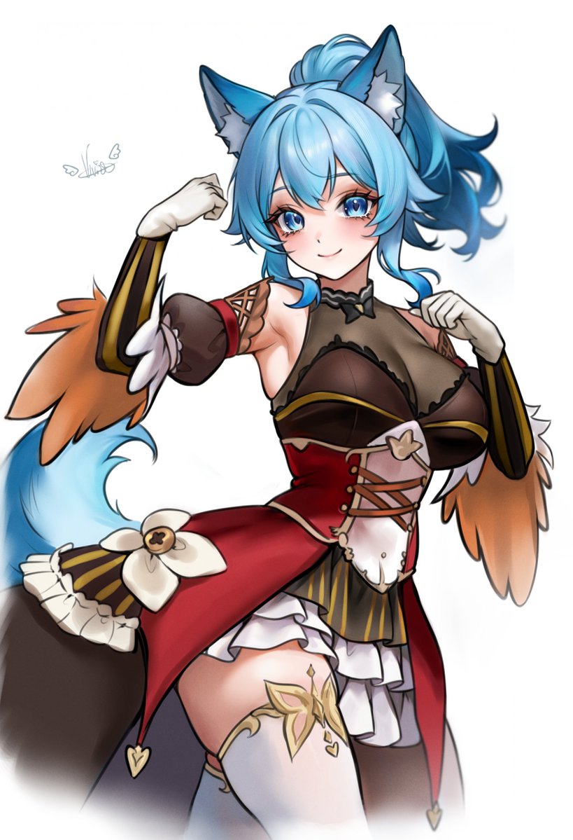 ViviriaStudio's tweet image. Senny sketch commission 💙🐺🌻
Featuring a special fit ☺️