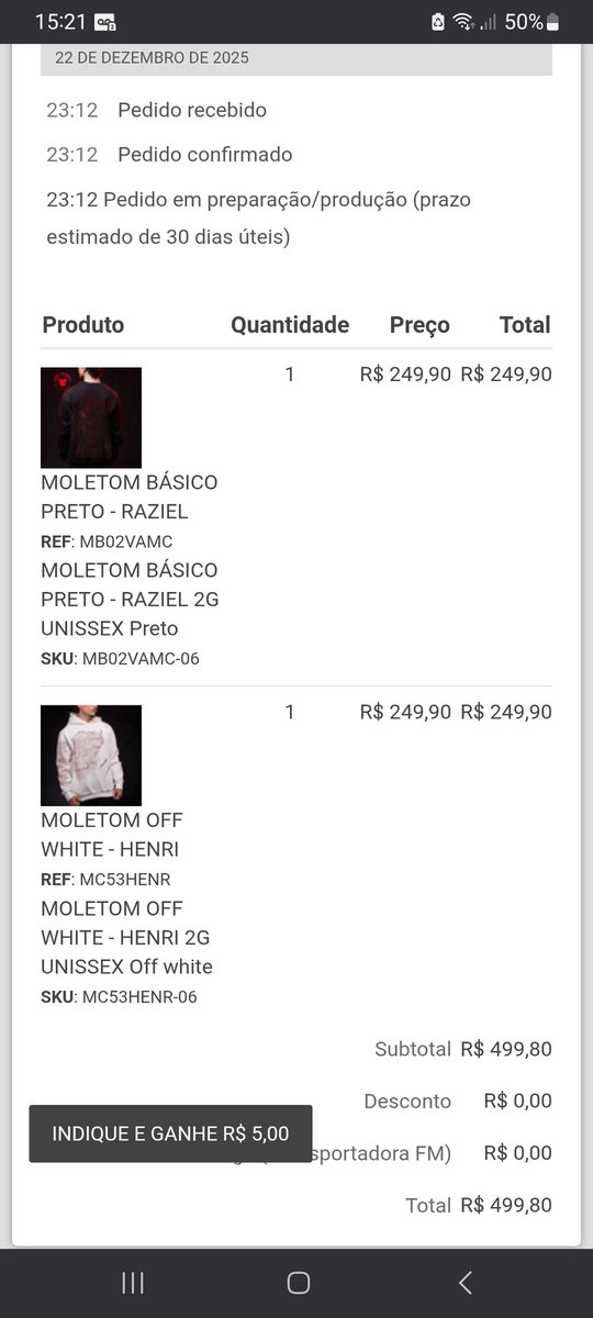 #hexatombe #OrdemPanormal #ordemparanormalrpg 

Alguém que comprou os moletons ainda tá em esperar? Tá demorando muito pra sair ou ter qualquer atualização 
<a href="/Use_lolja/">Perfil reserva da @uselolja</a>