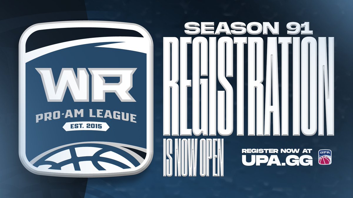 WRProAmLeague's tweet image. Season 91 Registration is LIVE!

Make sure you sign your team up to be eligible for the OPEN Tournament

New season. New platform. Same elite competition.

Register NOW⬇️