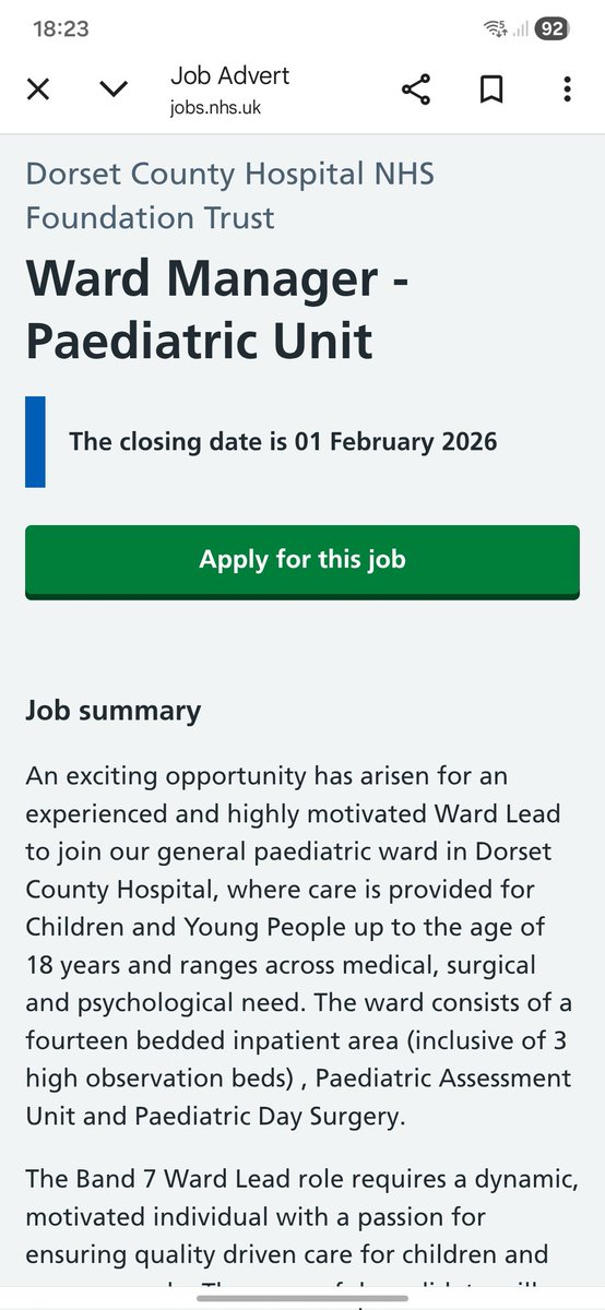 hanspan_1's tweet image. Are you an experienced, motivated professional with a commitment to patient safety &amp;amp; quality improvement. Do you have a compassionate, inclusive approach to leadership? 
This could be the post for you.
@DCHFT are recruiting
#cyp #paeds #paedsrocks