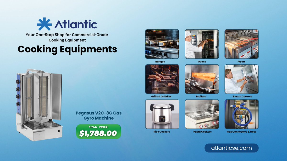 Atlantic Restaurant & Supermarket Equipment (@Atlanticsecom) / Posts / X
