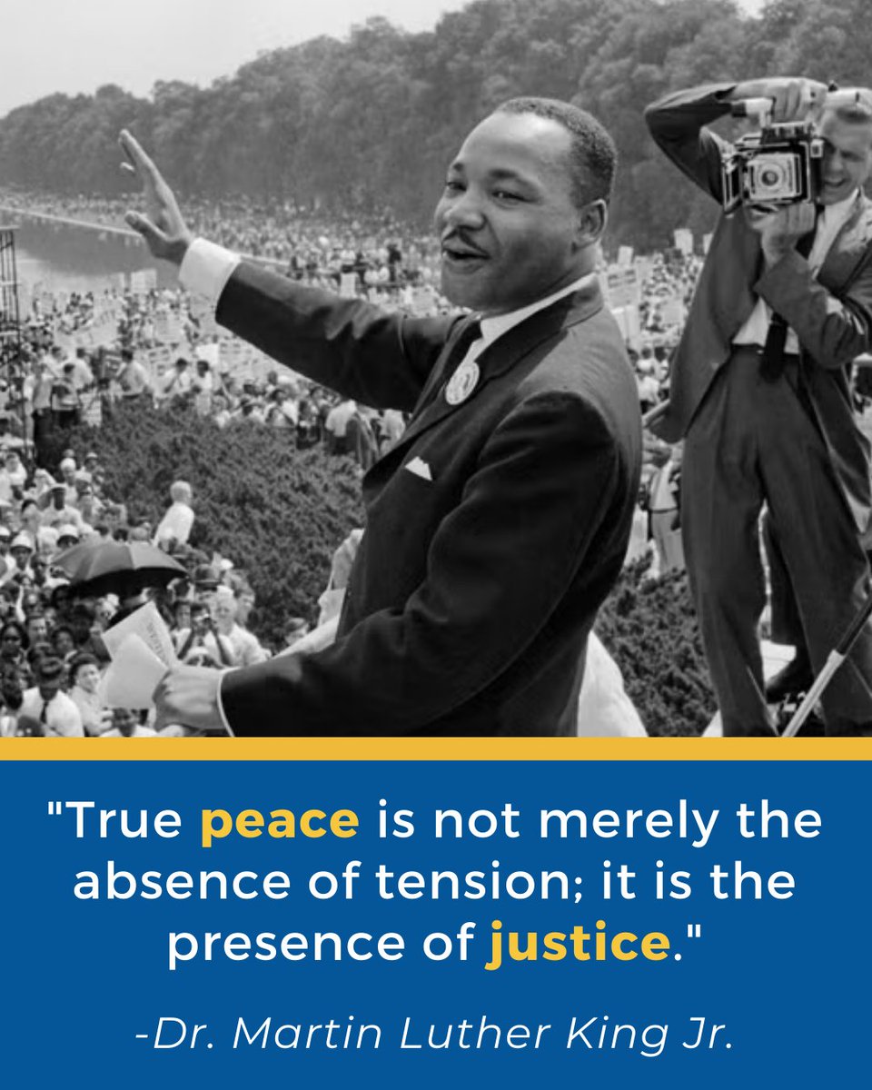 Today, we honor the life and legacy of Dr. Martin Luther King Jr. and reflect on his enduring commitment to justice, equality, and service to others. #MLKDay