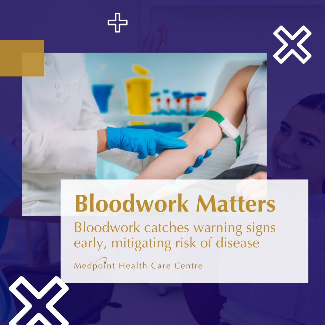 🩺  Bloodwork catches early warning signs before disease takes hold. As a powerful tool for prevention and long-term health, Medpoint offers comprehensive bloodwork panels in our executive medicals. Book yours today and stay ahead of your health 🌟