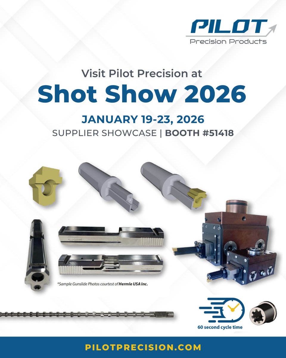 #ShotShow2026 starts today!

Schedule a time to meet with our team now: hubs.li/Q03ZnCXz0

#BroachingTools #Slotters #Firearms #IndustrialSolutions #Manufacturing