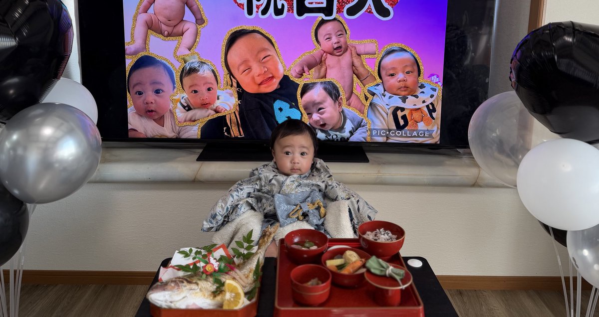 xmi10's tweet photo. 百日おめでとう！
欲張りな母ちゃんで
いろんなパターンを撮った🤣
息子よ、可愛い過ぎるぞ🥹🩵🖤
元気に逞しく育ったね♡ https://t.co/OcJlp0mKdY