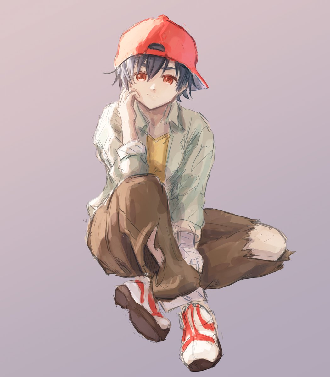 oretekiya's tweet image. 185日目
もともとダメージが入っているデザインではなく、運動量に耐え切れなくて破れてる説あると思います
#神原駿河 #ワンドロ