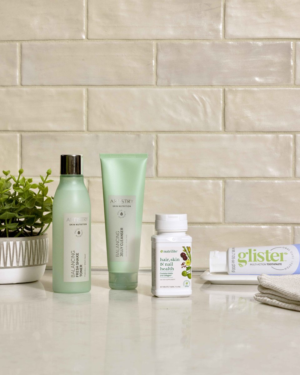 Amway's tweet photo. Build your dream routine with your favorite Amway products! ๐
From Glister fresh oral care, to Nutrilite supplements that support your body from within, and Artistry skincare that gives your glow an extra boost - these essentials elevate every part of your day
#Amway https://t.co/9rcgftc7jB