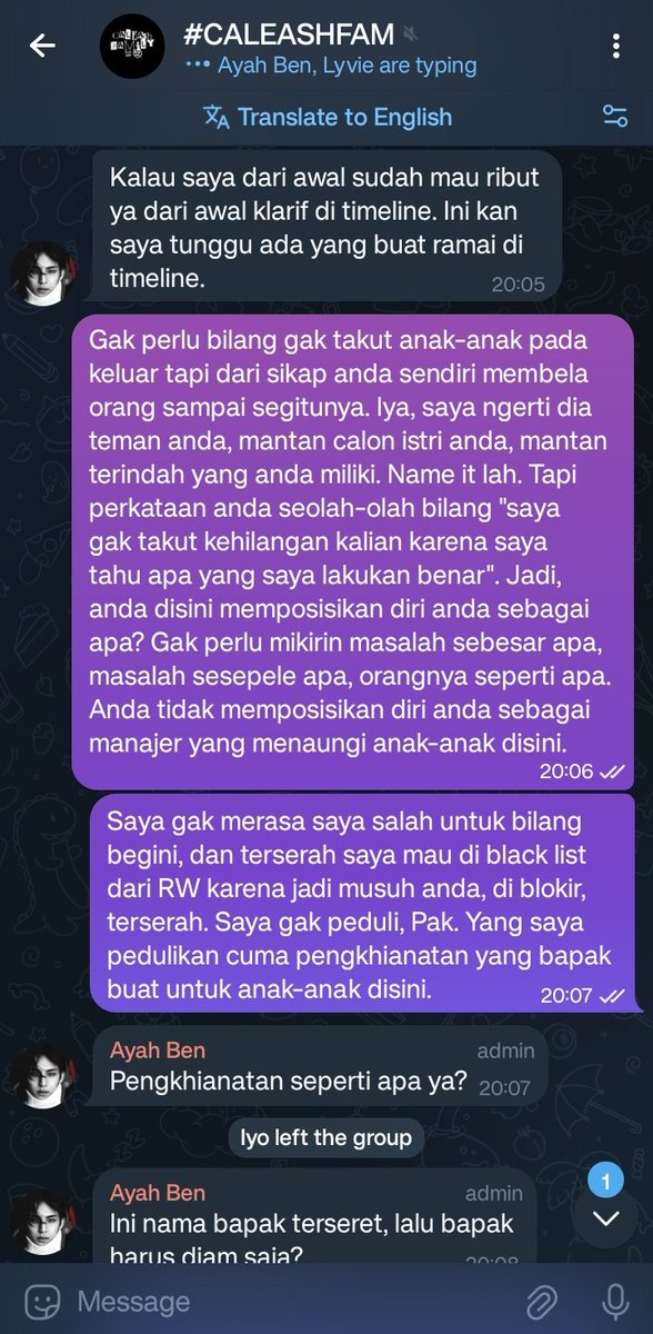 sehnshucht's tweet image. Alhamdulillah, semua chat tersecure loh Pak dengan baik karena setelah itu langsung di remove from group.