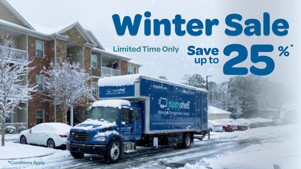 ❄️ Our winter sale continues: save up to 25% off instantly by mentioning this promo when scheduling your moving and storage services. Let us handle the driving while you focus on more important things! This offer ends soon, so take advantage of it today: bit.ly/3W6unHH
