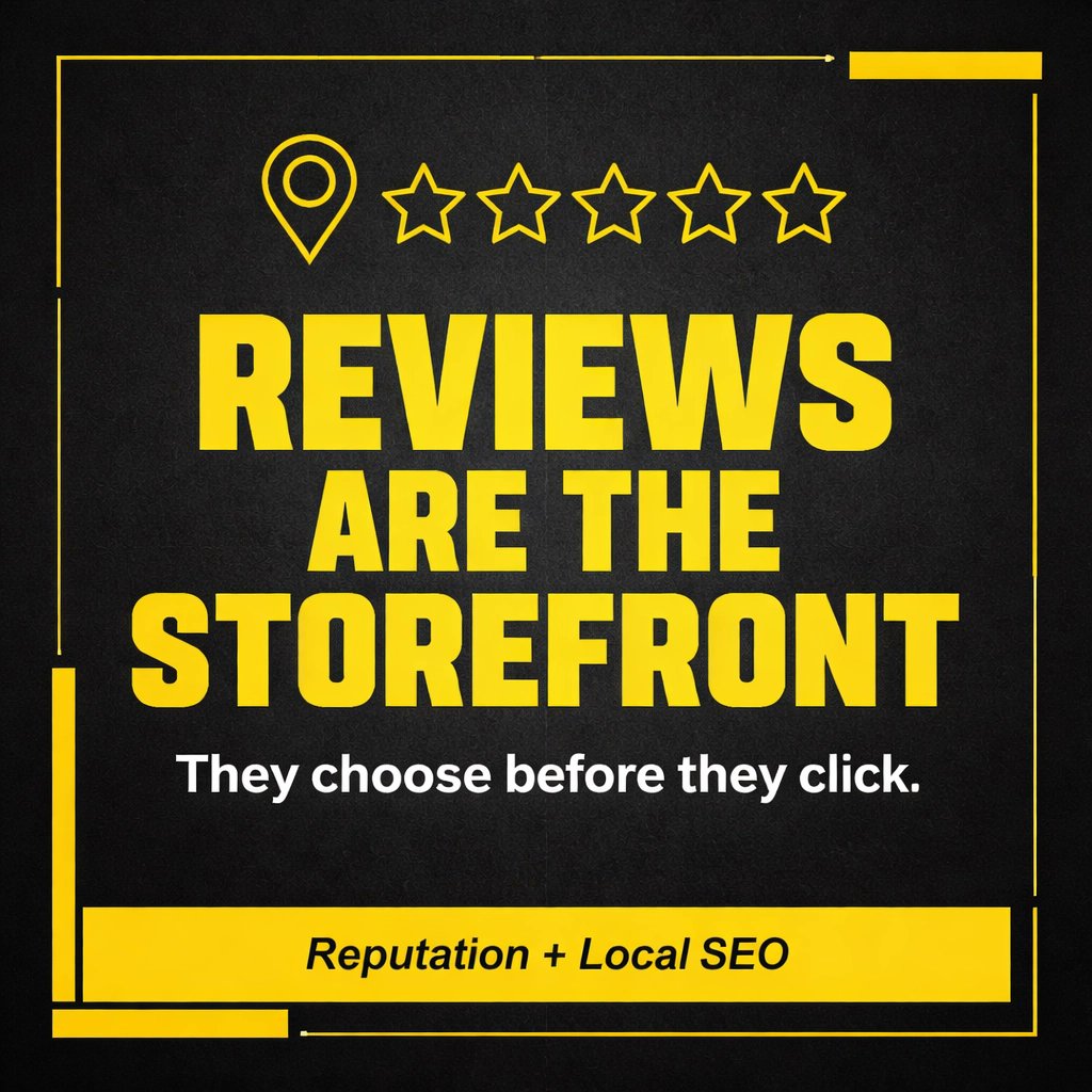SalesRemedy's tweet photo. Customers choose competitors before visiting your site. Your reviews ARE your storefront. Local SEO is discipline: real reviews, fast replies, consistent info. If your reputation isn’t compounding, neither is your pipeline. Move now. https://t.co/V2fFMSV20L