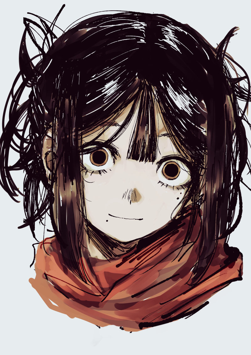 作業の息抜きに、ツラの良い瞳孔ガン開きダメ人間先輩らくがき。 