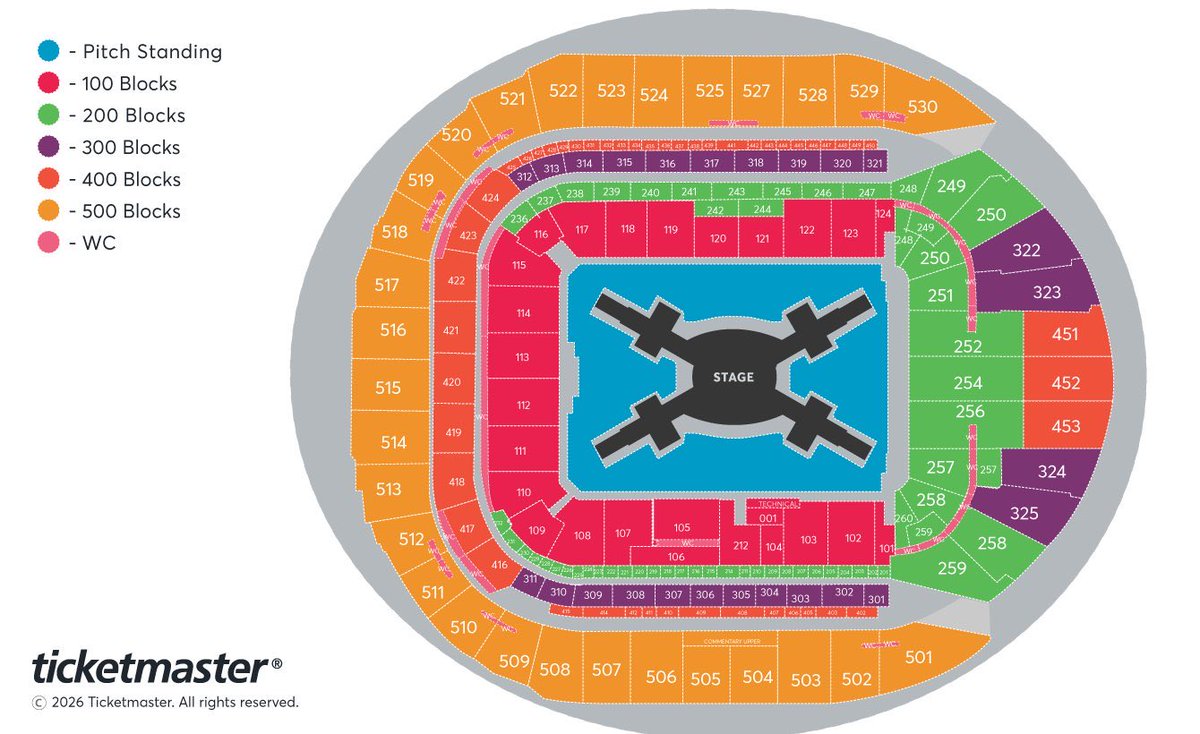 yoonminempire's tweet photo. Oh thank god a clearer photo for the Tottenham stadium, I can actually see the section numbers now and where to aim for https://t.co/KoNoioU8nS