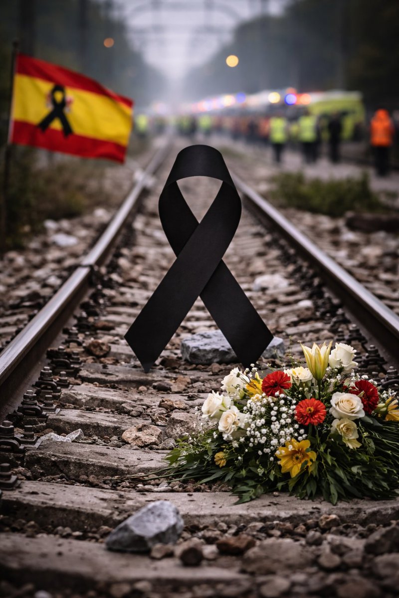 EspanolUtah's tweet photo. Nuestras palabras de Condolencias y Oraciones  con los familiares de tan lamentable accidente ..R.I.P 🙏❤️ #coollegenation #SpainTrainCrash https://t.co/BtaK0M778o