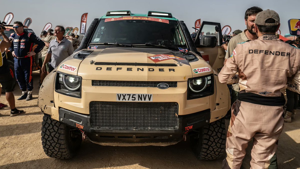 ukinlithuania's tweet photo. Bravo to 🇱🇹 @RBaciuska & his navigator 🇪🇸O.Vidal, & the entire #DefenderRally team, on winning the @dakar Rally in Stock class! 🏆 They triumphed w/ the purpose-built #DefenderDakar D7X-R & gave @Defender
its first #Dakar victory! 🇬🇧👏
#UKinLT #Dakar2026 #DakarInSaudi https://t.co/7rwRfslmUz